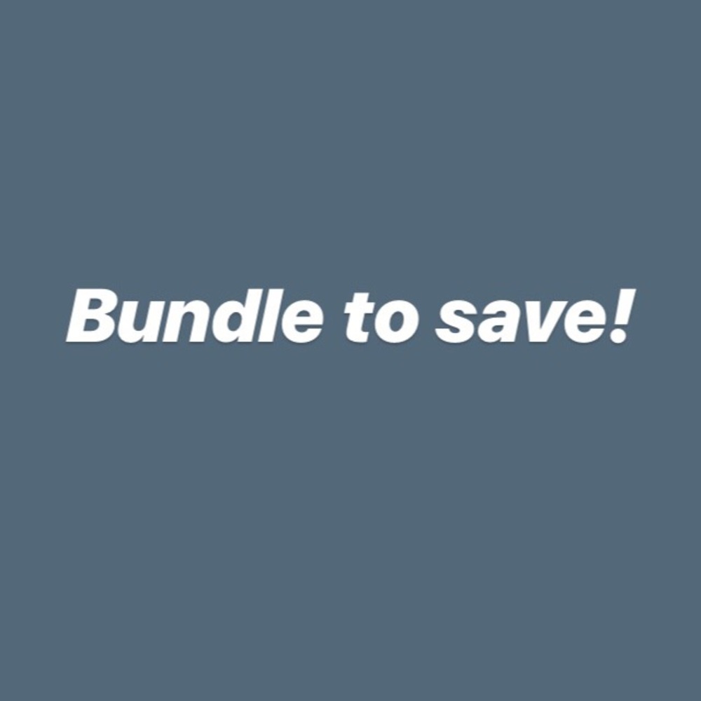 Bundle to save!